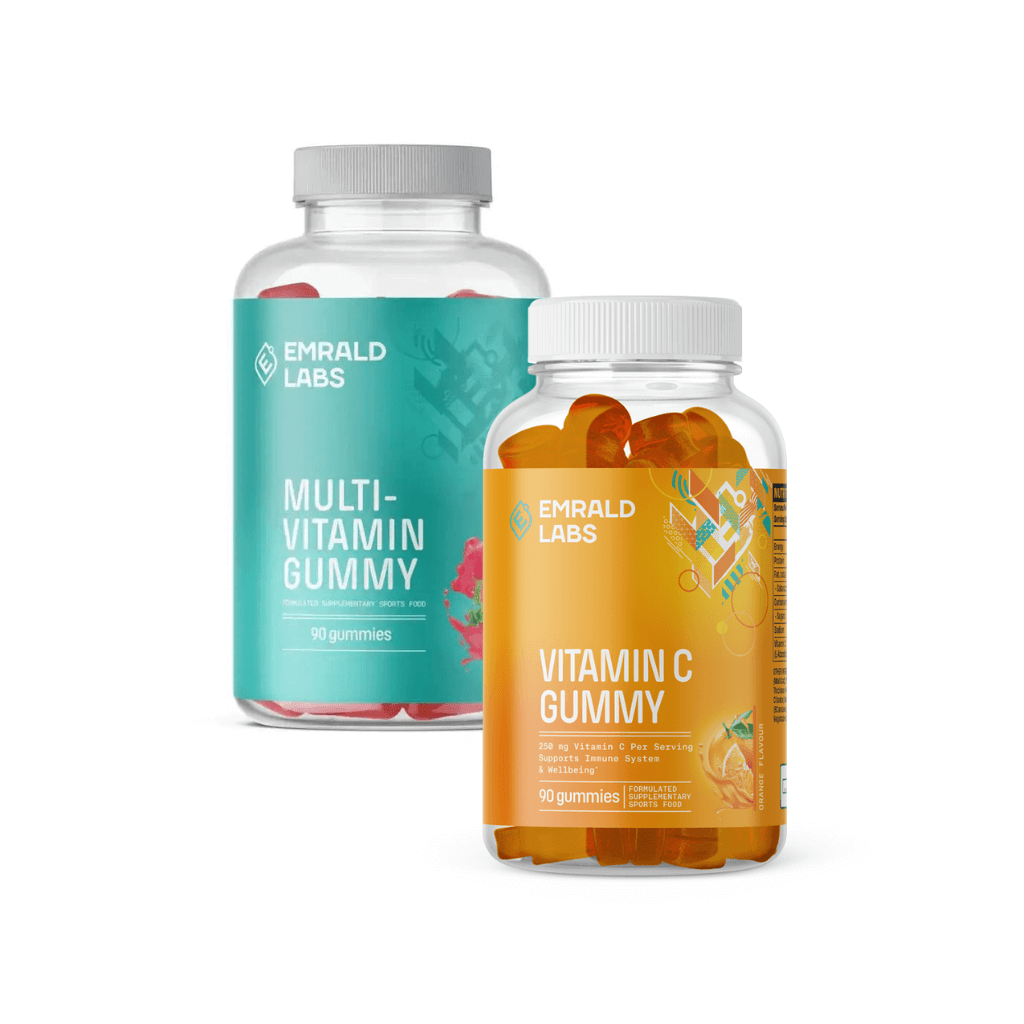 Daily Vitamin Dose-Stacks-Emrald Labs-90 Vitamin C gummies-90 Multivitamin Gummies-Emrald Labs