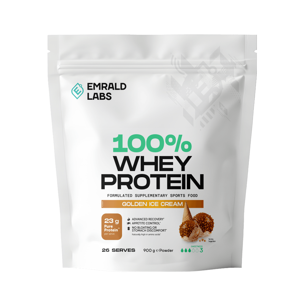 100% Whey Protein (6) & Emrald-Whey-908g-GoldIce