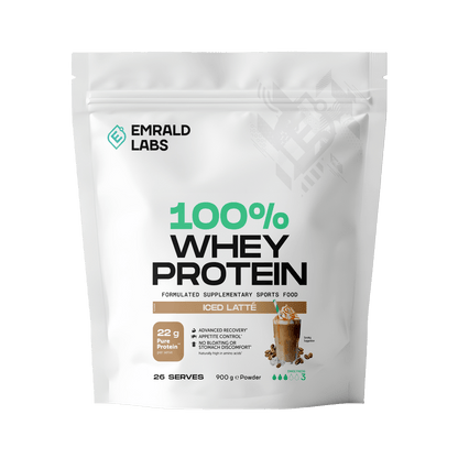 100% Whey Protein (9) & Emrald-Whey-908g-Latte