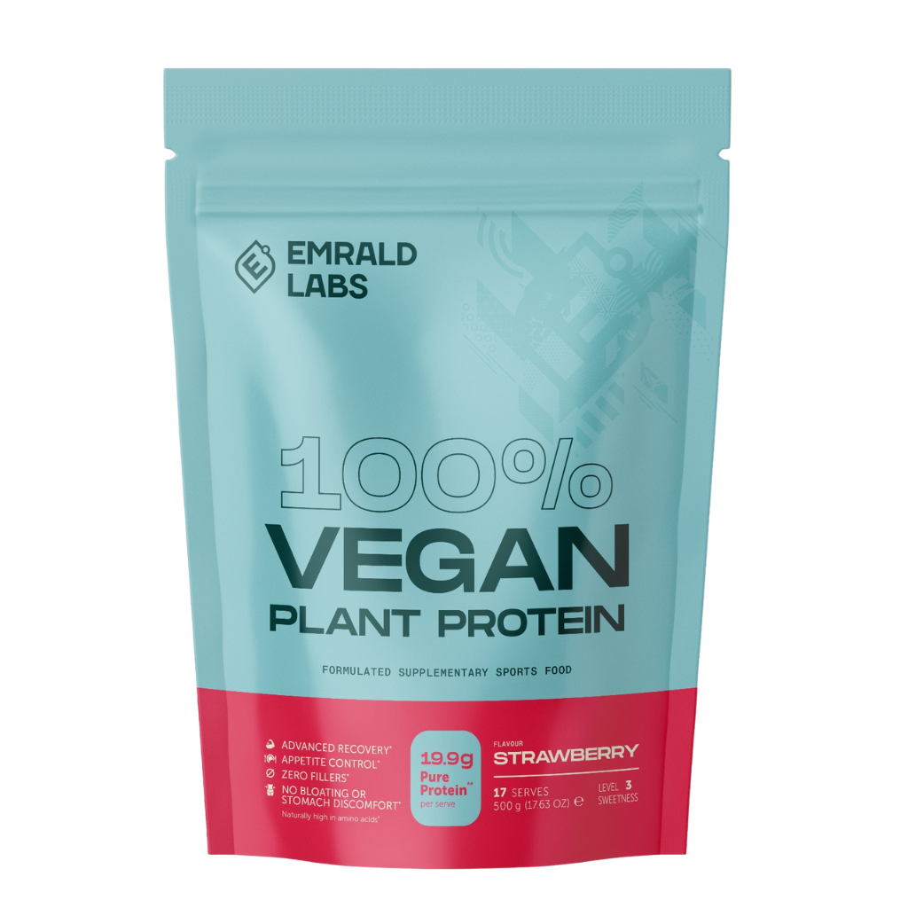 100% Vegan Protein (6) & Emrald-100%-Veg-500g-Straw