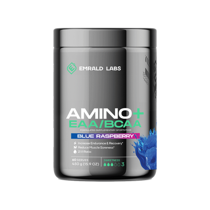 Amino+ | EAA/BCAA (6) & EMRALD-Amino+-60Srv-Blu