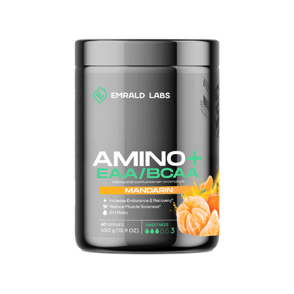 Amino+ | EAA/BCAA (8) & EMRALD-Amino+-60Srv-Mand