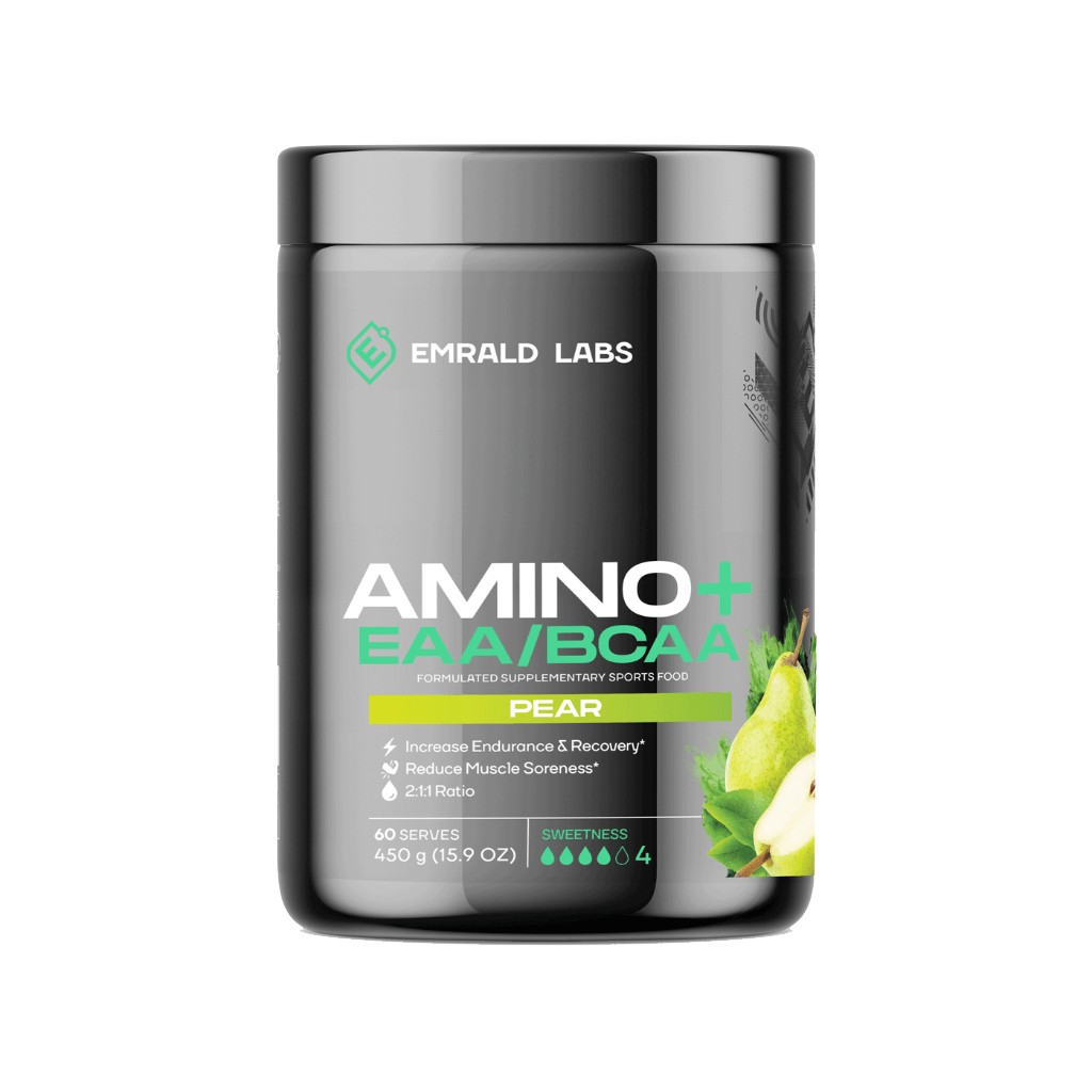 Amino+ | EAA/BCAA (6) & EMRALD-Amino+-60Srv-Pear