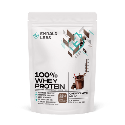 100% Whey Protein (35) & Emrald-100%Whey-500g-Choc