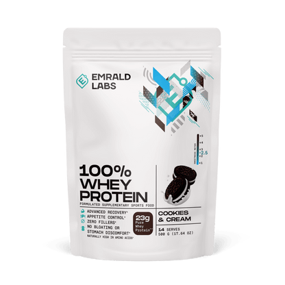 100% Whey Protein (33) & Emrald-100%Whey-500g-C&C