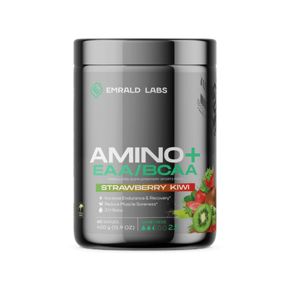 Amino+ | EAA/BCAA & EMRALD-Amino+-60Srv-Straw