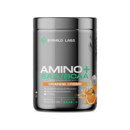 Amino+ | EAA/BCAA (4) & EMRALD-Amino+-60Srv-Ora