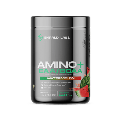 Amino+ | EAA/BCAA (4) & EMRALD-Amino+-60Srv-Wat