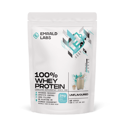 100% Whey Protein (38) & Emrald-100%Whey-500g-Unf