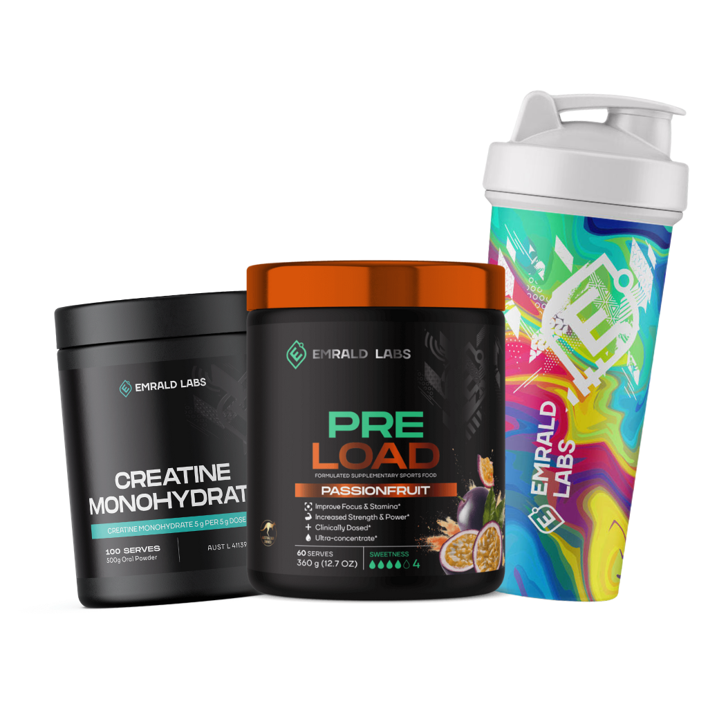 Pre Load & FREE Creatine Monohydrate + Shaker